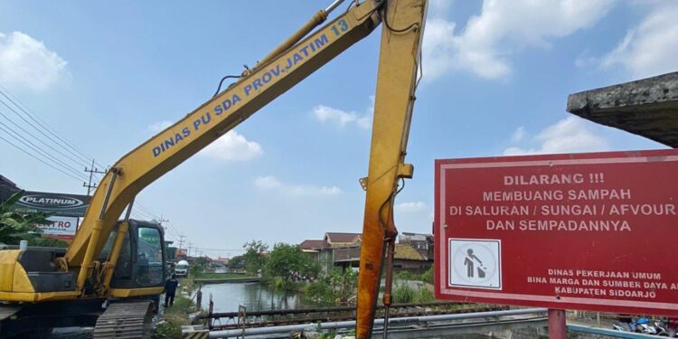 Lebih 100 Kilometer Sungai Sidoarjo Dinormalisasi Genjot Sebelum Musim Hujan Datang