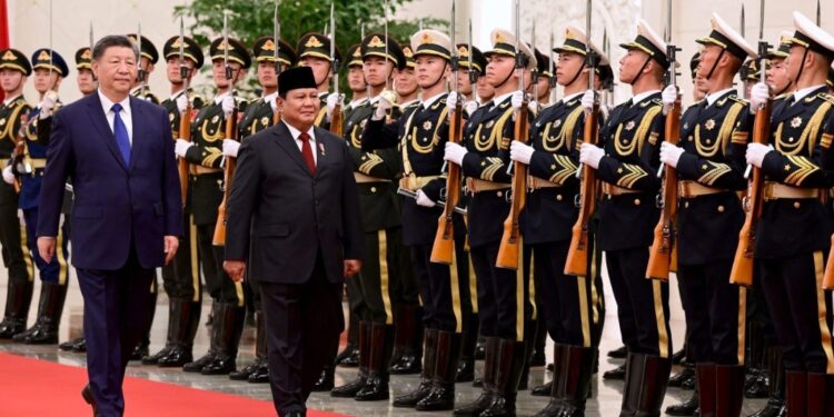 Kunjungan Kenegaraan Perdana, Presiden Prabowo Disambut Upacara Kenegaraan oleh Presiden Xi Jinping