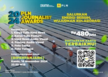 Banjir Peminat, Waktu Pendaftaran PLN Journalist Award 2024 Diperpanjang Hingga 14 November 2024