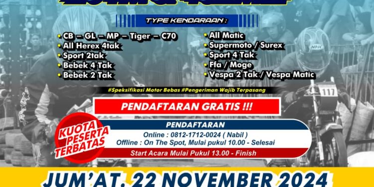 Ramaikan Sidoarjo Racing Fest, Ajang Latihan Bersama Street Race dengan Beragam Hiburan