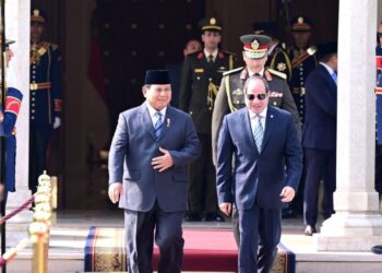 Disambut Upacara Kenegaraan, Presiden Prabowo Tiba di Istana Kepresidenan Al Ittihadiya Mesir