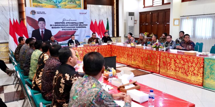 Menteri Nusron Minta Jajaran Kanwil BPN Provinsi Bali Jawab Tantangan Birokrasi Modern
