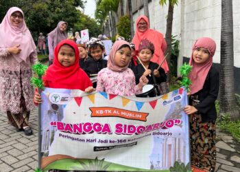 Keseruan Peringatan Harjasda di KB-TK Al Muslim