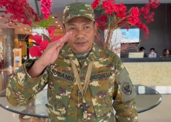 Berseragam Komcad, Bupati Sidoarjo Subandi Siap Ikuti Retret Kepemimpinan