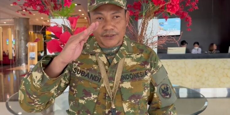 Berseragam Komcad, Bupati Sidoarjo Subandi Siap Ikuti Retret Kepemimpinan