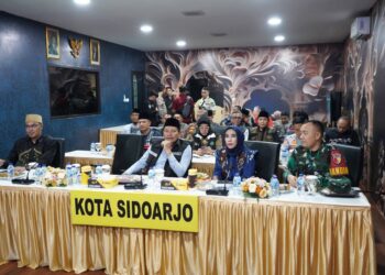 Pastikan Arus Mudik Lancar, Forkopimda Sidoarjo Tinjau Poskotis Pam Idul Fitri 1446 H