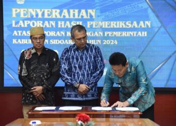 Kabupaten Sidoarjo Kembali Terima Opini WTP Kedua belas Kali Berturut-turut