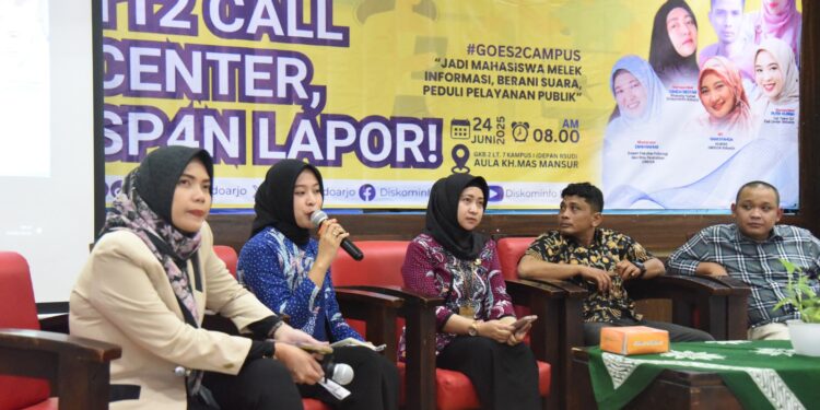 Gandeng Umsida, Dinas Kominfo Sidoarjo Kenalkan Layanan PPID, SP4N LAPOR dan  Call Center Sidoarjo 112
