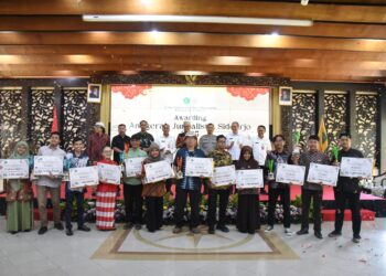 Pemkab Sidoarjo Anugerahi Insan Jurnalis dan Kreator Konten