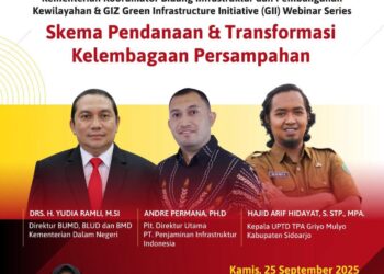 Kepala TPA Jabon Bicara di Webinar Nasional, Bahas Skema Pendanaan & Transformasi Kelembagaan Persampahan