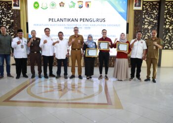 PWI Sidoarjo 2025-2028 Dilantik, Tekankan Sinergi Pers dan Pemerintah untuk Pembangunan Daerah
