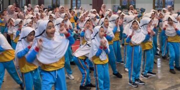 Peringati Hari Gizi, Siswa SD Al Muslim Gaungkan “Healthy Inside, Active Outside”