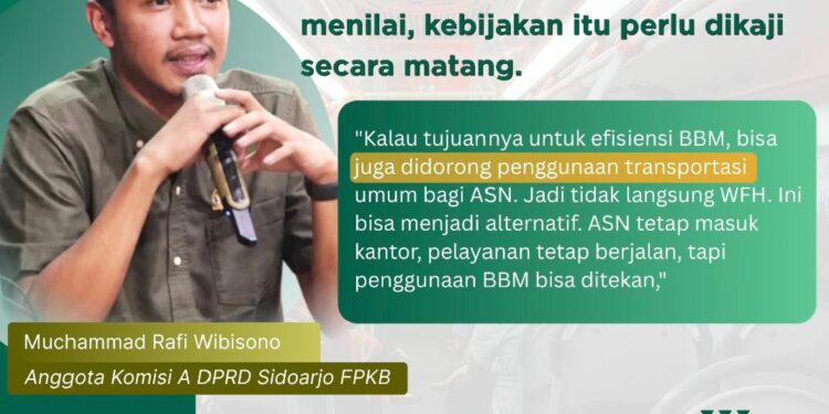 Kaji Rafi: WFH ASN Perlu Dikaji, Transportasi Umum Bisa Jadi Solusi Hemat Energi