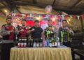 Polsek Buduran Sita 31 Botol Miras dari Karaoke Kbro